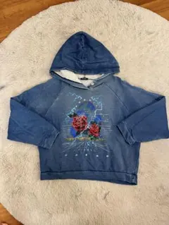 DIESEL kids 春にぴったり　デニムブルーパーカー フード付き