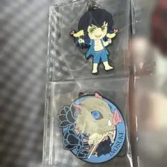 【未開封】鬼滅の刃 一番くじ きゅんキャララバーキーホルダー 嘴平伊之助 2種