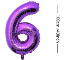 大きい数字 6バルーン バースデー パーティー 誕生日 風船