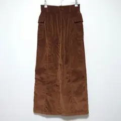 イタリア製 スピックアンドスパン セラードアー コールタイトロングスカート