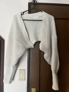 LOWRYSFARM 短丈 ニットカーディガン