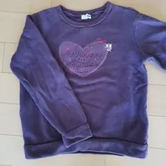 KP ニットプランナー ハート刺繍　裏起毛トレーナー 150