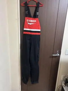 中古YAMAHA オーバーオール Lサイズ レッド・ブラック
