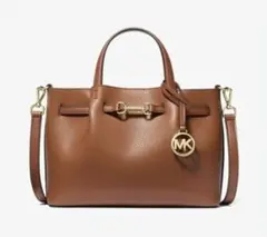 美品　MICHAEL KORS　CARSONセンタージップ サッチェル スモール