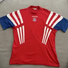 90s adidas Bayern München シャツ E4 Lサイズ　赤