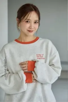 新品　田中里奈 しまむら 裏起毛トレーナー Lサイズ