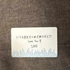 enhypen メッセージカード　ジェイク　購入特典　walk the line