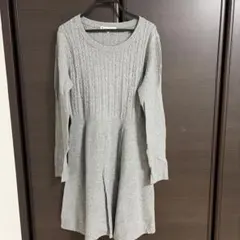 KUMIKYOKU グレー ニットワンピース サイズ2