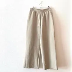 ☆【ユニクロ】ドライスウェットワイドパンツ ウエストゴム ストレート L