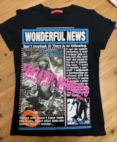 SHAKE SHAKE ブラック Tシャツ 半袖 y2k 平成ギャル ゎのサムネイル