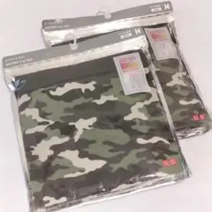 【新品未開封】ユニクロ ヒートテック タイツ メンズ M 迷彩柄 2枚セット