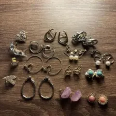 イヤリング、イヤーカフセット