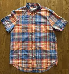 【希少】デニム＆サプライ ラルフローレン 半袖 チェックシャツ Lサイズ