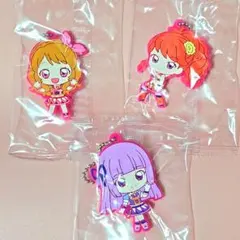 【未開封品】アイカツプリパラ カプセルラバーマスコット あかり スミレ 珠璃