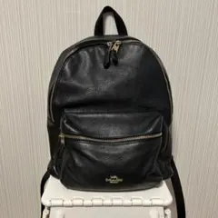 COACH レザー バックパック リュック ブラック