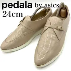 【良品】　アシックス　ペダラ　コンフォートシューズ　スリッポン　24cm