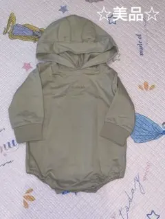 maison de mignon うさ耳フード付きロンパース 60~70cm