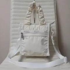 未使用✨レスポートサックフリルハンドルミニボストン メレンゲ 