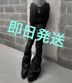 wax coating フレアデニム opium drip swag Opium ワックス フレアデニム swag Rick Owen's風 L - メルカリ