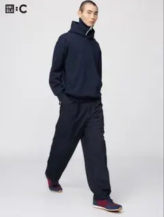 【新品】UNIQLO タックワイドテーパードパンツ