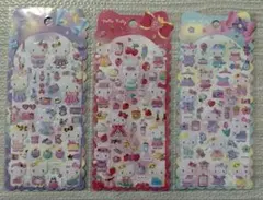 ハローキティ 立体シール 3枚セット