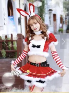 Malymoon バニーサンタクロースコスチューム レッド コスプレ 新品のサムネイル
