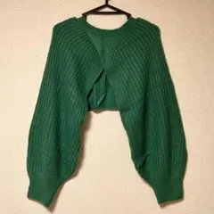 INGNI 2wayショート丈クロスニット グリーン