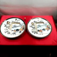 金箔銀箔風景画陶器装飾品 - メルカリ