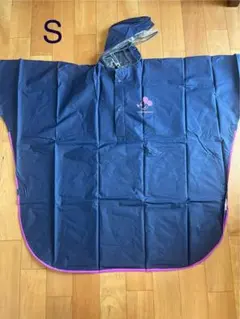 ミッキーマウス ディズニー　レインポンチョ Sサイズ ネイビー