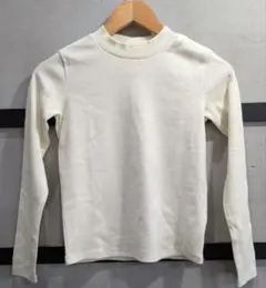 GUキッズ ガールズ リブTシャツ 150cm 白系 ビスチェなし