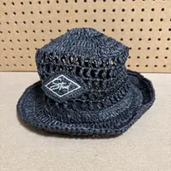 AZUL BY MOUSSY かぎ編みバケットハット 黒