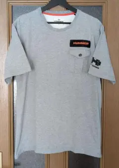HUMMER グレー Tシャツ フロントポケット付きのサムネイル