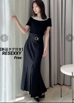 【新品未使用タグ付き】RESEXXYオフショルニットトップス　ミックス(F)