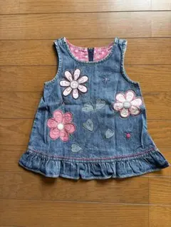 Faded Glory デニムジャンバースカート 12MOS(サイズ80)