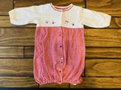 ファミリア　familiar チェック柄ロンパース 50-60cm