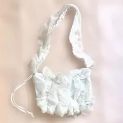 MUMU＆Co.フリル ショルダーバッグ ホワイト量産型
