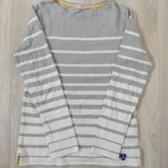 ナノ・ユニバース ストライプ 長袖カットソー Mサイズ相当