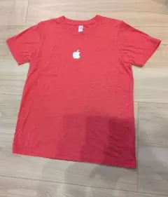 Apple ロゴプリント Tシャツ 赤 (Youth L)のサムネイル