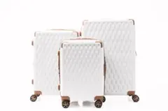軽量Lサイズ　静音8輪　キャリーバッグ　スーツケース　キャリーケース 白
