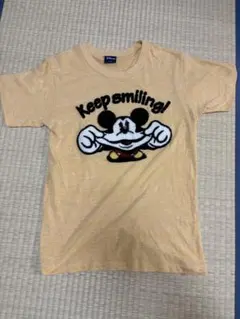 Disney ミッキーマウス Tシャツ 黄色