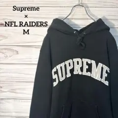 《希少》Supreme シュプリーム 刺繍ロゴ プルオーバーパーカー M