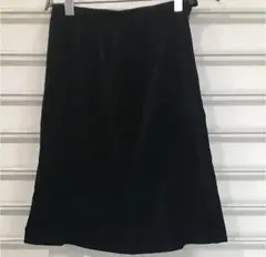 INDIVI ベロアスカート 黒 ★美品★