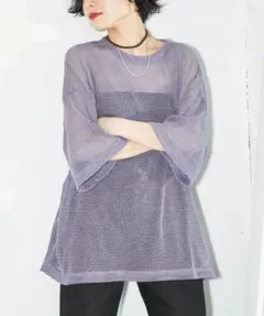 【CITYSHOP】RUSSELL NET Tシャツ（サックスブルー）のサムネイル