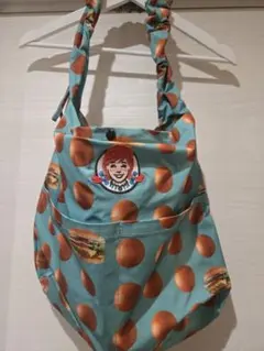 Wendy's ハンバーガー柄 ショルダーバッグのサムネイル