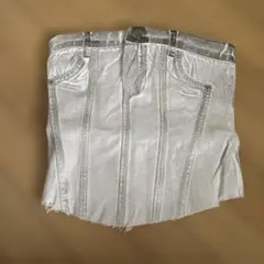 ZARA メタリックストラップレストップス　サイズ:XS