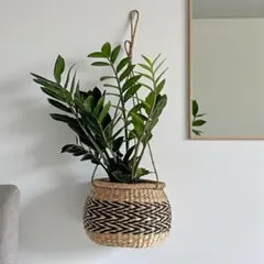 バスケット 吊り下げ 鉢カバー 観葉植物 プランターカバー 収納かご 224
