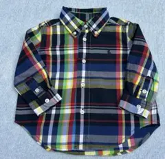 Ralph Lauren/ポロ/チェックボタンダウンシャツ/長袖/12M