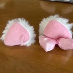 Marieピンク リボン付き キャラクター耳