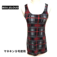 BOU JELOUD（プージュルード）タンクトップ　チェック柄　フリーサイズのサムネイル