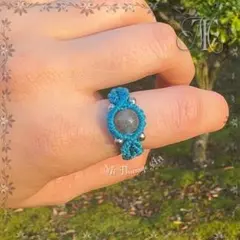 ラブラドライト・リング (MIC41)